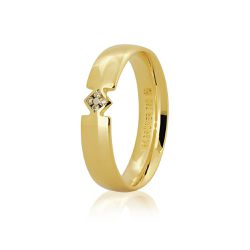 Aliança de Casamento em Ouro 18k com Brilhantes - 7603212003 - RDJ Joias