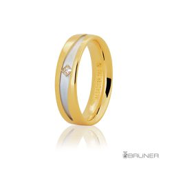 Alianças de Bodas de Ouro 18K Com Brilhante - 7603232005 - RDJ Joias