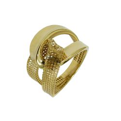 Anel em Ouro 18k Laço de Amor Filigrana 4.4g 19mm - J03003115 - RDJ Joias