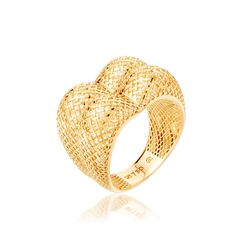 Anel em Ouro 18k Ondas Tubular Filigrana BRUNER 5,6g - 14491002000 - RDJ Joias