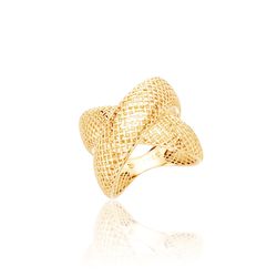 Anel em Ouro 18k X Tubular Filigrana BRUNER 5,8g - 14490902000 - RDJ Joias