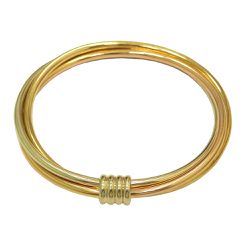 Bracelete em Ouro 18k Life Stiles Feminino 22,2g 9.0mm - JRD0076222-2 - RDJ Joias