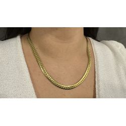 Corrente de Ouro 18k Grumet Italiano 28.6g 7.0mm - j0480059128-6 - RDJ Joias