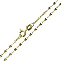 Corrente de Ouro 18k modelo Xadrez 40cm 1.0g 1.5mm - JC001221-0 - RDJ Joias
