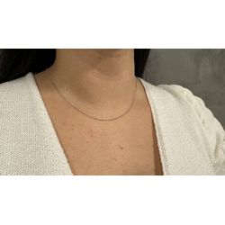 Corrente de Ouro Branco Elos Português 1.3mm 45cm - JCRD000821-6 - RDJ Joias