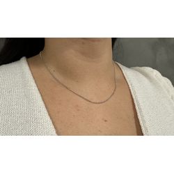 Corrente de ouro Branco Portuguesinha 40, 45 e 50cm - JCRD000823-3 - RDJ Joias