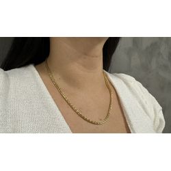Corrente Elo Palmeira de Ouro 18k 50cm 14,2g 3.2mm - JC0025214-4 - RDJ Joias