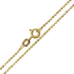 Corrente em Ouro 18k Bolinha Diamantada 2.4g 1.1mm - JC0070822-4 - RDJ Joias