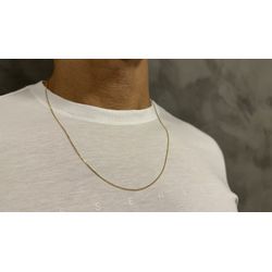 Corrente em Ouro 18K Veneziana Masculina 3,5g 1.0mm - JC001323-5 - RDJ Joias