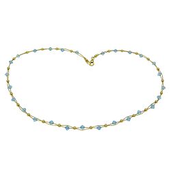 Gargantilha em Ouro 18k Bolinhas Topázios 7.2g 4.0mm - JRD006027-2 - RDJ Joias