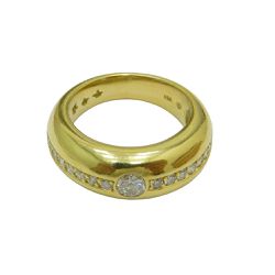 Anel Solitário em Ouro 18K Feminino de Brilhantes 9.4g - JRD050109-4 - RDJ Joias