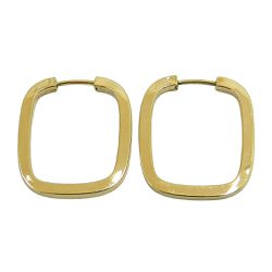 Argola Quadrada em Ouro 18K - JRD0180006 - RDJ Joias