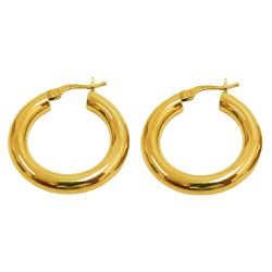 Brinco de Argola em Ouro com 23mm de Diâmetro - J01800546 - RDJ Joias