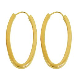 Argola em Ouro 18K Modelo Comprida de 42mm - J01800743 - RDJ Joias