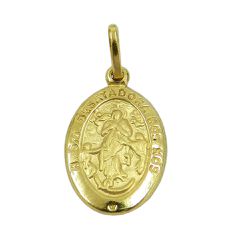 Medalha em Ouro 18k N. Senhora Desatadora dos Nós - J03100978 - RDJ Joias