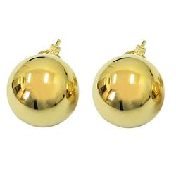 Brinco de Bola com 10mm em Ouro 18K - J05800242 - RDJ Joias