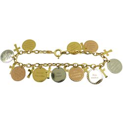 Pulseira 10 Mandamentos em Ouro 18k - J06104078 - RDJ Joias