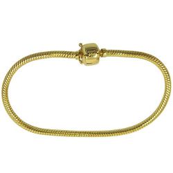 Bracelete estilo Pandora em Ouro 18k Flexível - J06104158 - RDJ Joias
