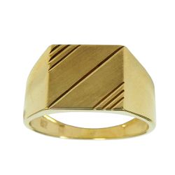 Anel em Ouro 18k Frisado - J06104371 - RDJ Joias