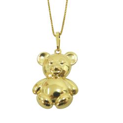 Pingente de Ouro 18k Urso Gordo Sentado - J06106214 - RDJ Joias