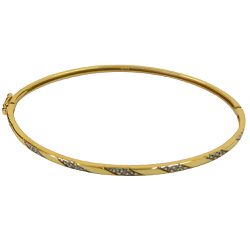 Pulseira Algema em Ouro 18K com Brilhantes - J06200969 - RDJ Joias