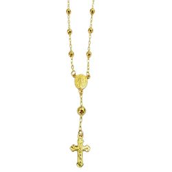 Gargantilha Meio Terço de ouro 18K Religioso - J06400001 - RDJ Joias