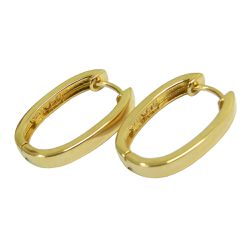 Argola em Ouro 18K 750 modelo click com 3,1g - J07600658 - RDJ Joias