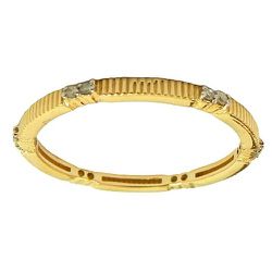 Anel Aparador em Ouro 18K cravejado com 12 Brilhantes - J07601077 - RDJ Joias