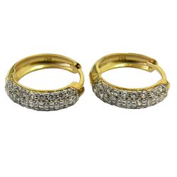 Brincos em Ouro 18k com Zircônias - J12700806 - RDJ Joias