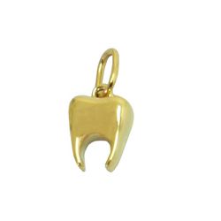Pingente em formato de Dente Ouro 18k Polido - J14500750 - RDJ Joias