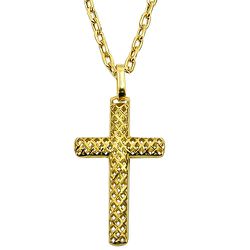 Crucifixo em ouro 18k Vazado com 2.3g 41.5mm - J15301000 - RDJ Joias