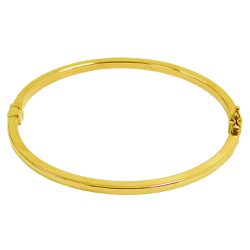 Bracelete em Ouro 18k Fio Retangular com Travas - J19200145 - RDJ Joias