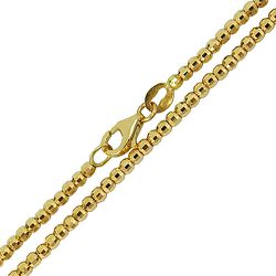 Corrente Bolinha de Ouro 18k Diamantada 80cm - JC0032219 - RDJ Joias