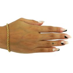 Pulseira de Ouro 18k Amarelo, Branco e Rose - JP000434-7 - RDJ Joias