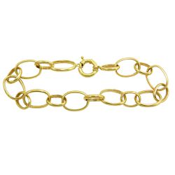 Pulseira em Ouro 18k Feminina Elos Entrelaçados - JP0007214-6 - RDJ Joias