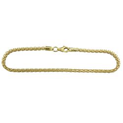 Pulseira em Ouro 18k Esteira Fio Quadrado - JP000821-9 - RDJ Joias