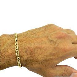 Pulseira Masculina em Ouro 18K Grumet Elo Duplo - JP001224-0 - RDJ Joias