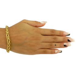 Pulseira de ouro Unissex estilo Palmeira 13,7g - JP048005913 - RDJ Joias