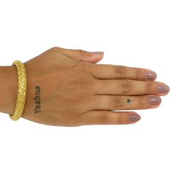 Pulseira de ouro 18k com Malha Trançada - JP048005916-5 - RDJ Joias