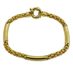 Pulseira Bracelete em Ouro 18k com fecho Boia - JP04803211-6 - RDJ Joias