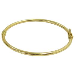 Bracelete de Ouro 18K fio Roliço com Trava Lateral - JPB0001350-7 - RDJ Joias