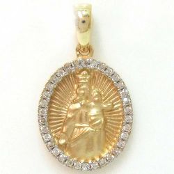 Pingente Nossa Senhora do Carmo com Brilhantes - 0511012020 - RDJ Joias