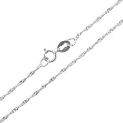 Corrente de Ouro Branco 18k modelo Singapura 40cm - CRDJ04800125-1 - RDJ Joias