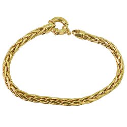 Pulseira de ouro 18k Feminina Palmeira 13,7g 7.0mm - JP048005913 - RDJ Joias