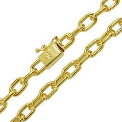 Corrente de Ouro Feminina Modelo Cartier Grossa - J071023212 - RDJ Joias