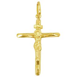 Pingente Cruz de ouro 18k Grande - J03100126 - RDJ Joias