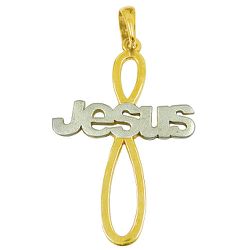 Crucifixo em ouro Jesus - J06201527 - RDJ Joias