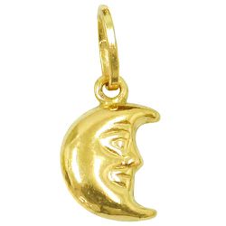 Pingente Lua em Ouro 18k - J03100481 - RDJ Joias