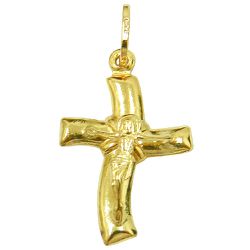 Crucifixo de Ouro 18k Pequeno com 18.0mm - J03100499 - RDJ Joias