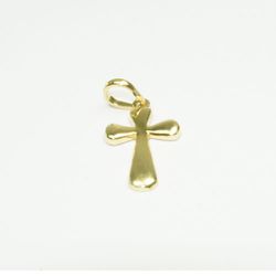 Pingente Cruz em ouro com 1.0g e 18.3mm - J06201526 - RDJ Joias